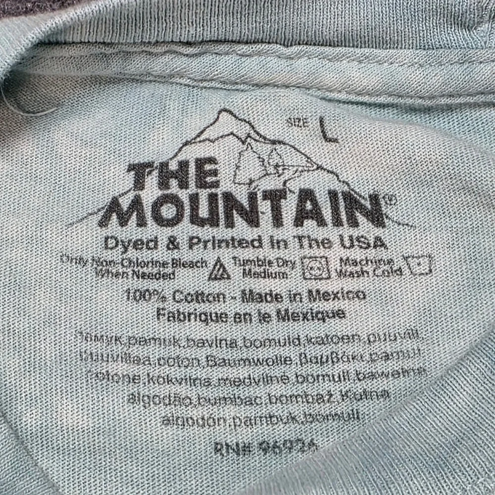 The Mountain Sea Otters Tie Dye T-Shirt Men's Large Jody Bergsma Art 2017 Teal - Picture 4 of 7